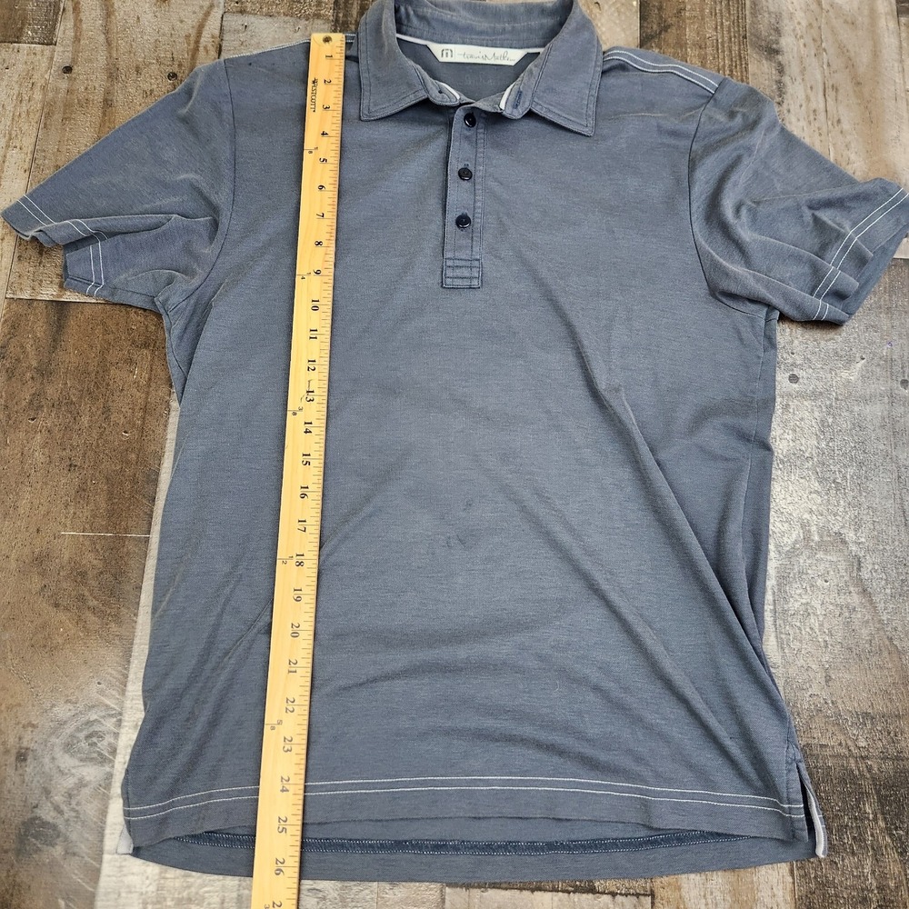 Travis Mathew Pima Cotton Polo Shirt Mens size‎ S Small Gray Collared Shirt - Picture 6 of 9